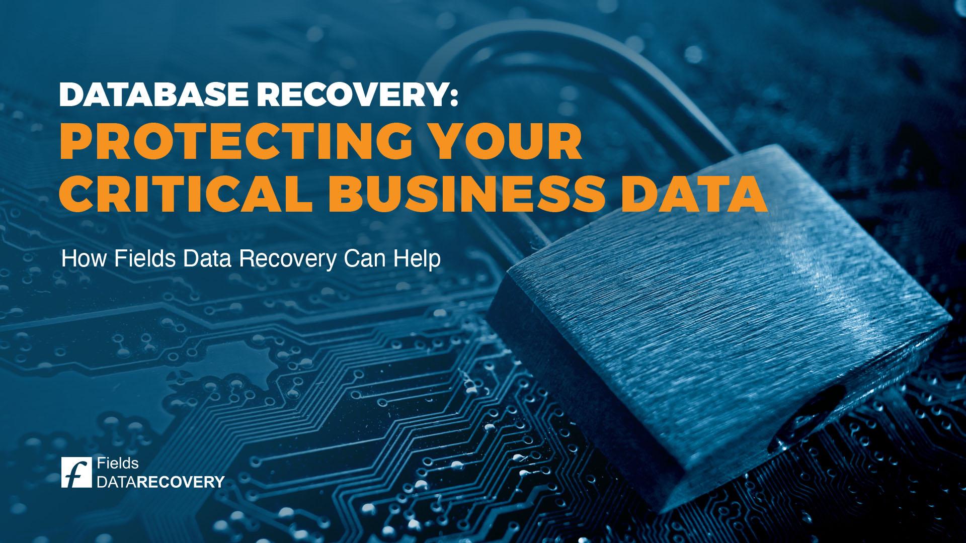 Database Recovery: Protecting Your Critical Business Data